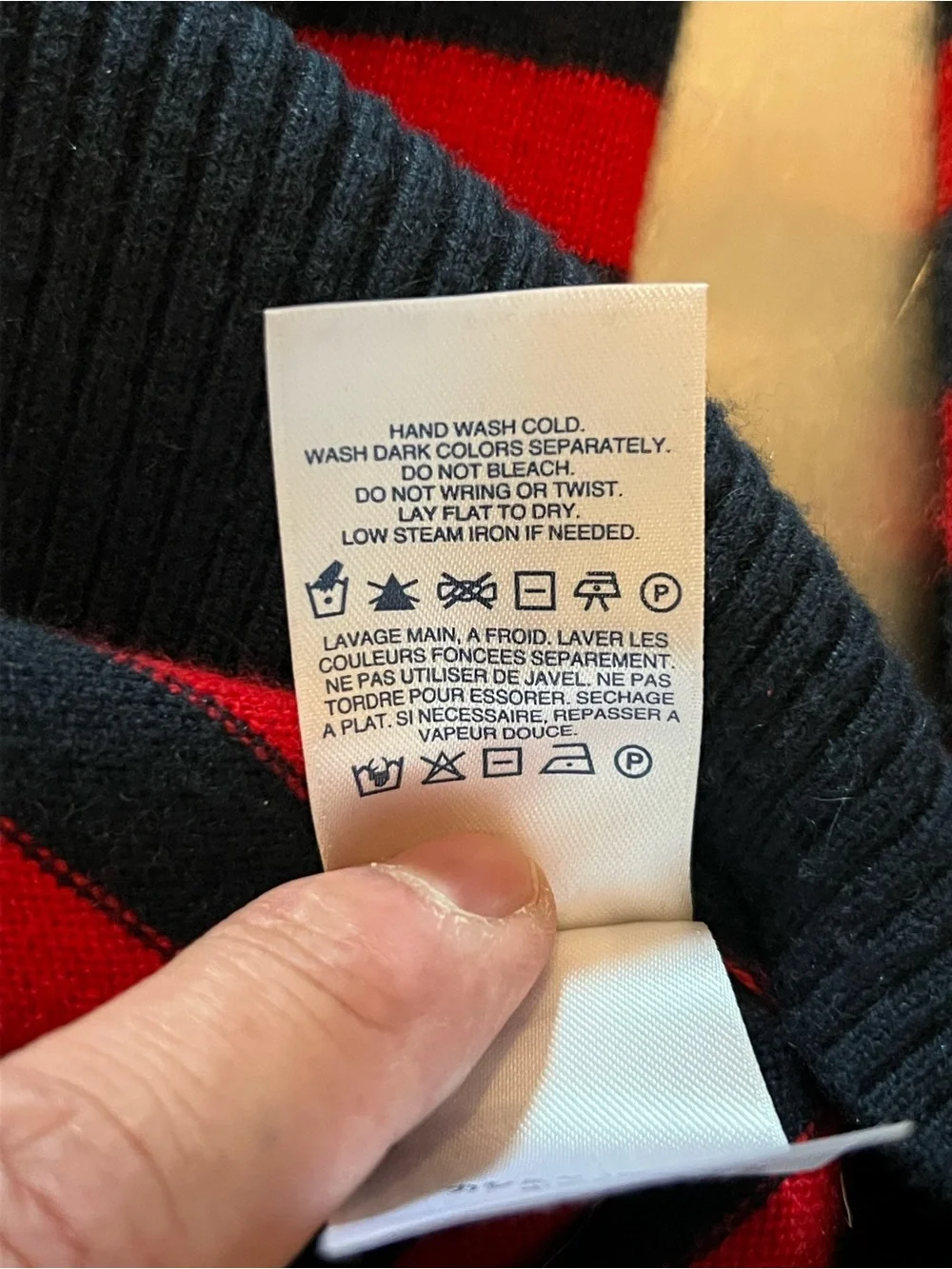 Lands' End Men's Crewneck 100% Cashmere Sweater